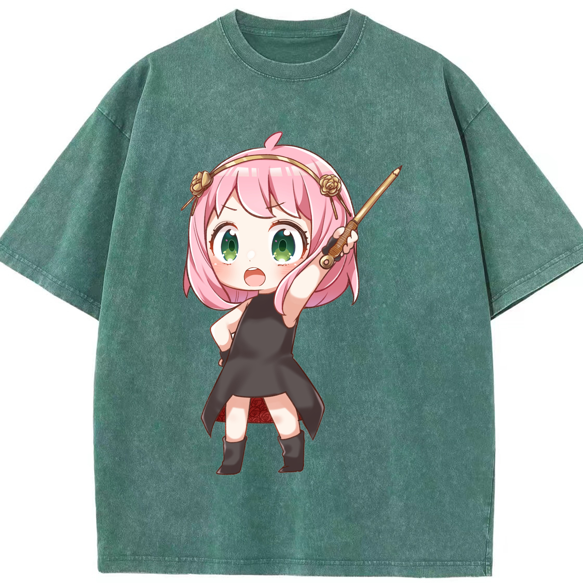 （画像用） SPY×FAMILY间谍家家酒 綿100% ヴィンテージ風 半袖Tシャツ（フロントプリント）